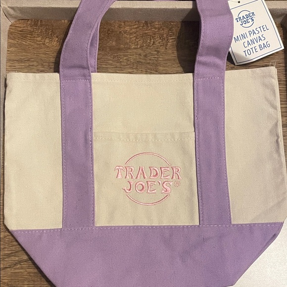 Handbags - Pastel Purple Trader Joe’s mini tote bag